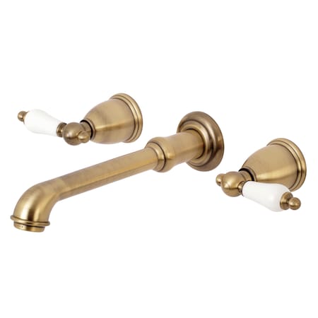 English Country KS7123PL Two-Handle Wall Mount Bathroom Faucet KS7123PL